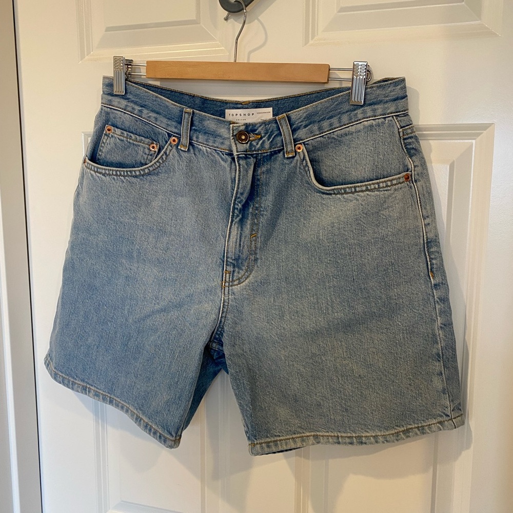 Topshop Women's Light Blue Jean Shorts